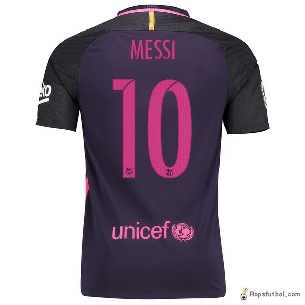 Camiseta Barcelona Replica Segunda Ropa Messi 2016/17 Purpura
